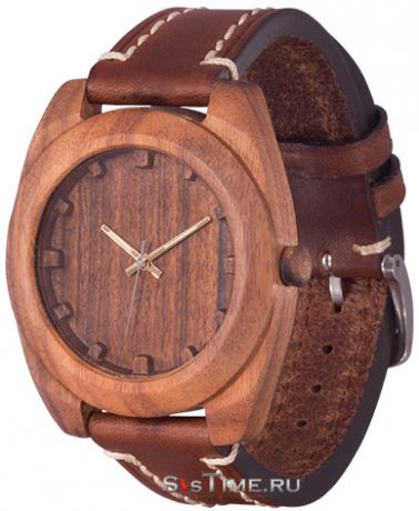 AA Wooden Watches Мужские российские деревянные наручные часы AA Wooden Watches S4 Brown