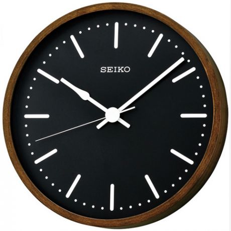 Seiko Деревянные настенные интерьерные часы Seiko QXA526B