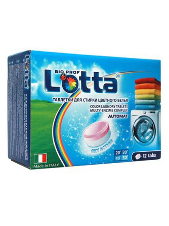LOTTA Таблетки для стирки цветного белья "LOTTA" Италия 12 шт.