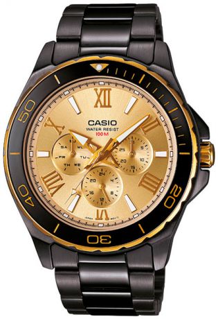 Casio Мужские японские наручные часы Casio MTD-1075BK-9A