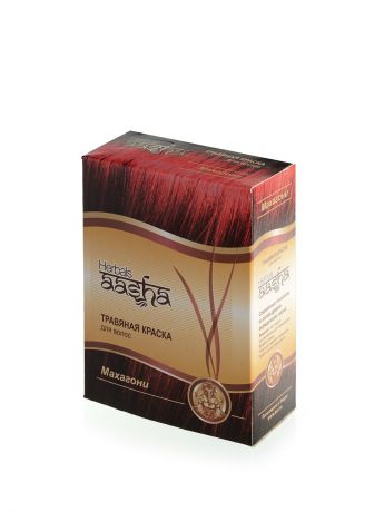 Aasha Herbals Краска для волос травяная Махагони, 60 г