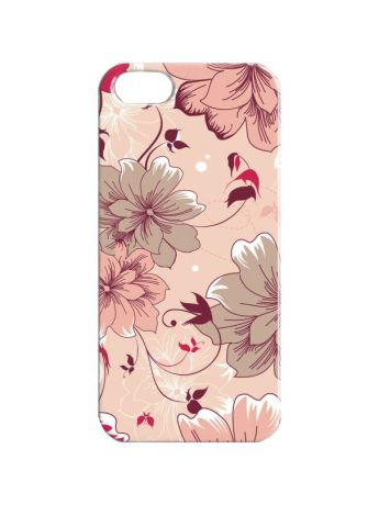Chocopony Чехол для iPhone 5/5s "Цветы на розовом" Арт. IP5-042