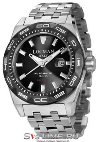 Locman Мужские итальянские наручные часы Locman 0215V1-0KBKNKBR0