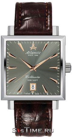 Atlantic Мужские швейцарские наручные часы Atlantic 54350.41.41R