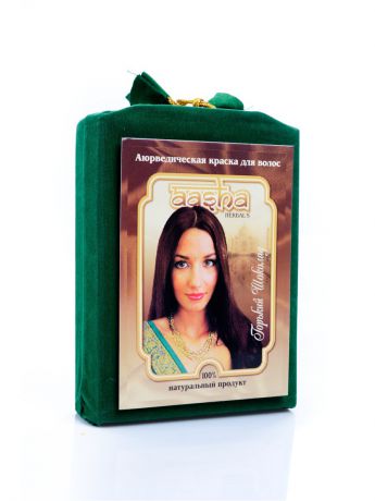 Aasha Herbals Краска для волос натуральная аюрведическая Горький Шоколад