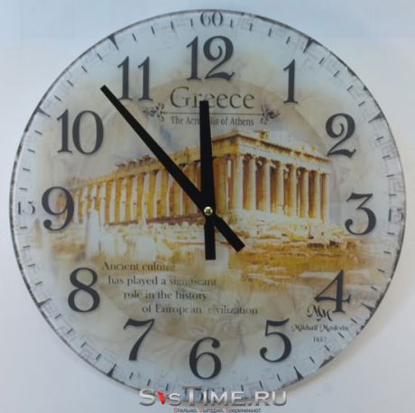 Mikhail Moskvin Настенные интерьерные часы Mikhail Moskvin СТ 8-11 стеклянные