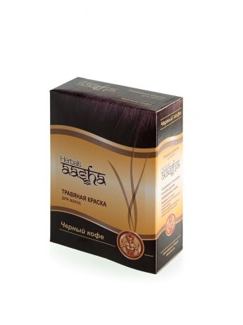 Aasha Herbals Краска для волос травяная Черный кофе, 60 г