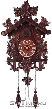 Columbus Настенные интерьерные часы с кукушкой Columbus CQ044 Кленовый лист