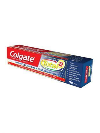 COLGATE Колгейт Зубная паста TOTAL12 Профессиональная отбеливающая 75мл