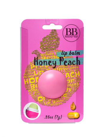 Beauty Bar Бальзам для губ Beauty Bar с ароматом персика (блистер)