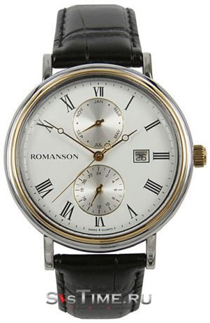 Romanson Мужские наручные часы Romanson TL 1276B MC(WH)BK