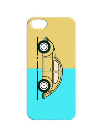 Chocopony Чехол для iPhone 5/5s "Песочно-бирюзовый жук"