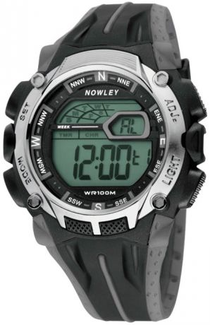 Nowley Мужские спортивные электронные водонепроницаемые испанские наручные часы Nowley 8-6125-0-1
