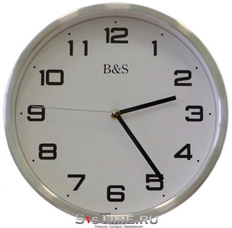B&S Настенные интерьерные часы B&S GW-250 AWH