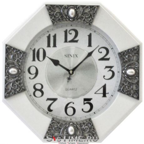 Sinix Настенные интерьерные часы Sinix 1071N WA White