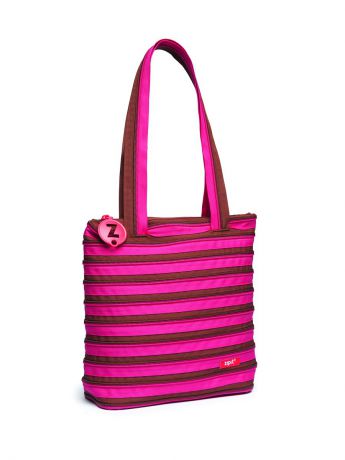ZIPIT Сумка Premium Tote/Beach Bag, цвет розовый/коричневый