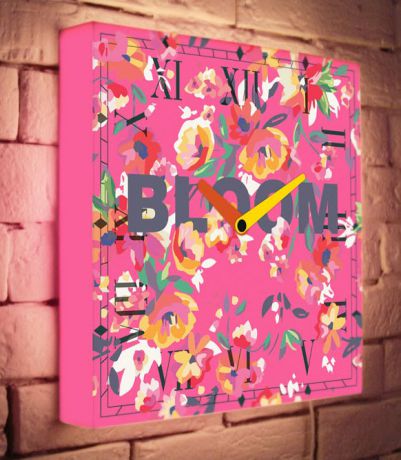 BoxPop Световые часы Pink Bloom BoxPop LB-037
