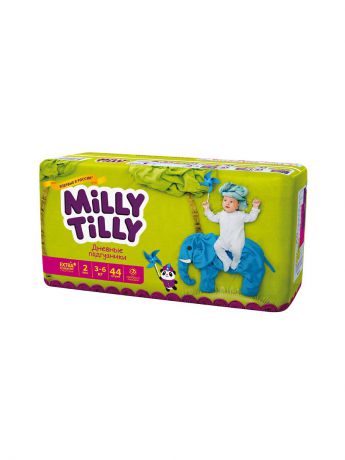 MiLLY TiLLY Milly Tilly  Дневные подгузники для детей  Мини 2  (3-6кг)  44шт.
