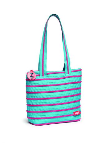 ZIPIT Сумка Premium Tote/Beach Bag, цвет голубой/салатовый