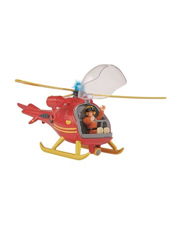 Simba Пожарный Сэм, Вертолет со светом, звуком, акс. + фигурка, 24 см.
