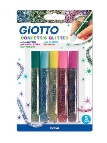 FILA Клей Giotto glitter glue  10.5ml.  confetti.