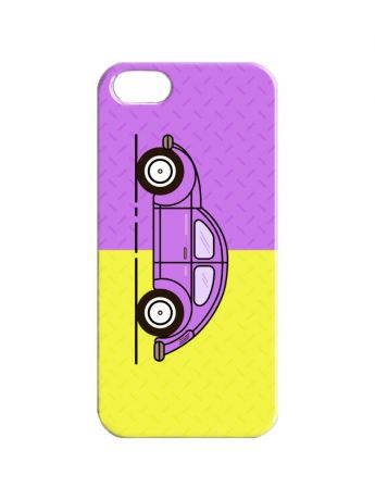 Chocopony Чехол для iPhone 5/5s "Фиолетово-желтый жук" Арт. IP5-286