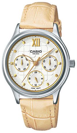 Casio Женские японские наручные часы Casio LTP-E306L-7A