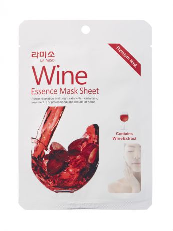 La miso Маски-салфетки с экстрактом Красного вина