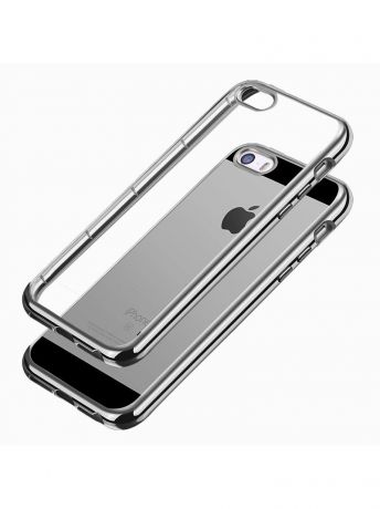 skinBOX Накладка silicone chrome border 4People для Apple iPhone 5/5S/5SE
