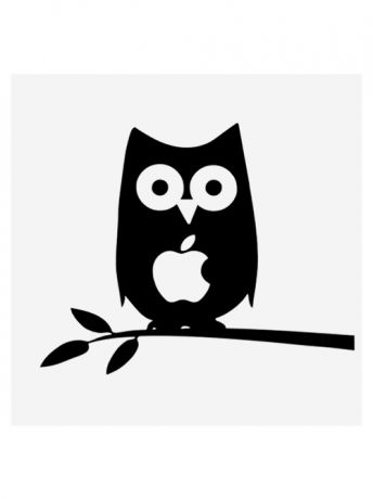 Kawaii Factory Наклейка для Macbook Air / Macbook Pro "Owl" (15 дюймов (диагональ экрана))