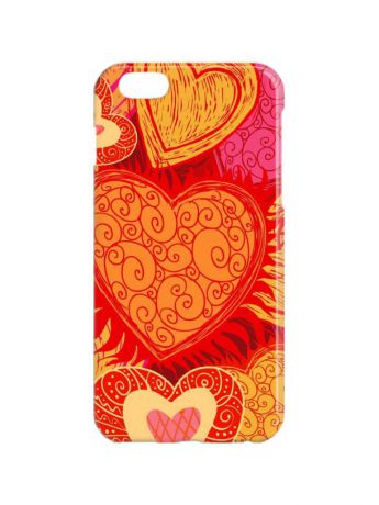 Chocopony Чехол для iPhone 6Plus "Рыжие сердца Арт. 6Plus-147