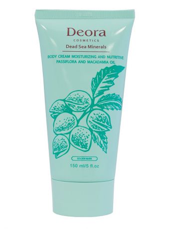 Deora Cosmetics Крем для тела увлажняющий и питательный пассифлора и масло макадамии, 150 мл.