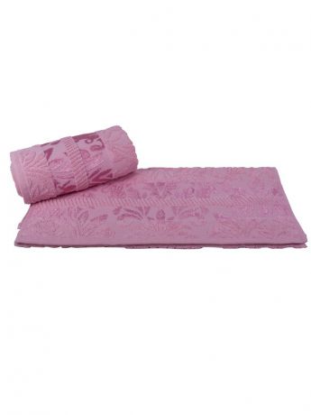 HOBBY HOME COLLECTION Махровое полотенце 100x150 "VERSAL" розовое,100% хлопок
