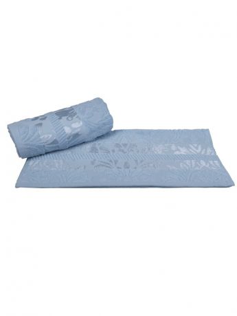 HOBBY HOME COLLECTION Махровое полотенце 70x140 "VERSAL" голубое,100% хлопок