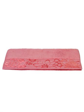 HOBBY HOME COLLECTION Махровое полотенце 70x140 "DORA" розовое,100% хлопок