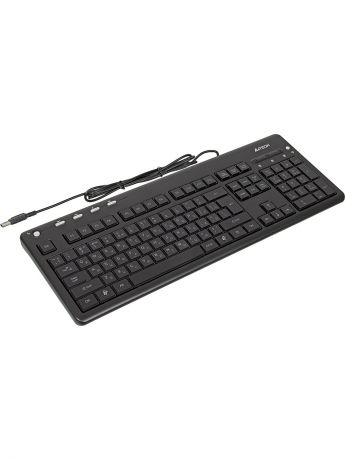 a4tech Клавиатура A4 KD-126-2 черный USB slim Multimedia LED