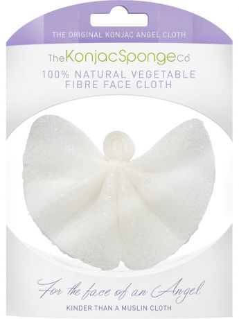 The Konjac Sponge Company Салфетка Конняку для умывания Ангел Premium (натуральная)