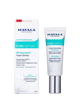 Mavala Mavala Матирующий Гидро Флюид Pore Detox Perfecting Hydra-Matt Fluid 45ml 9053914