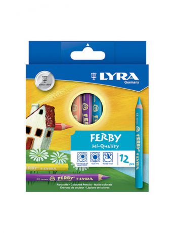 Lyra Lyra  ferby 12 цв.цветные карандаши утолщ