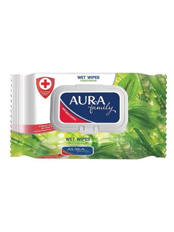 Aura Влажные салфетки для всей семьи с антибактериальным эффектом