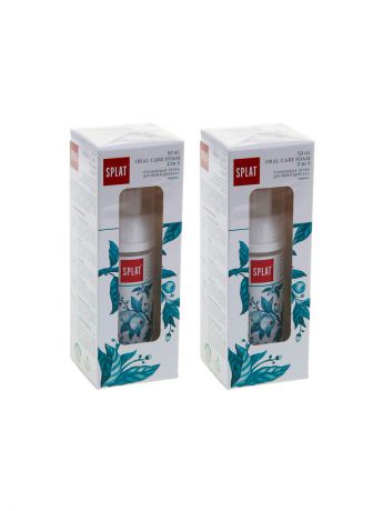 SPLAT Splat набор пенка Oral Care Foam 50мл очищающая 2в1 Алоэ и чайное дерева*2