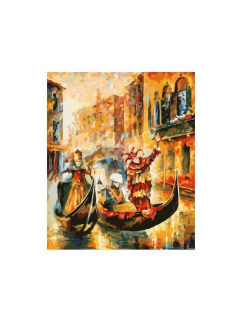 Белоснежка Живопись на цветном холсте 50х60 . Венецианская гондола (1006-AL-C)
