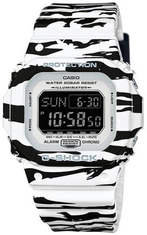 Casio Мужские японские спортивные наручные часы Casio DW-D5600BW-7E