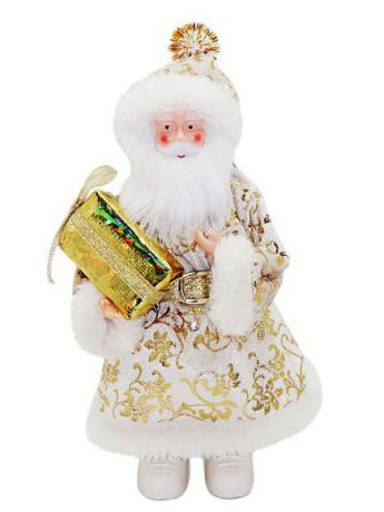 Новогодняя сказка Кукла Дед Мороз 20 см под елку, золото