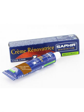 Saphir Восстановитель кожи Creme RENOVATRICE, 25 мл. (жидкая кожа)(03 СВЕТЛО-КОРИЧНЕВЫЙ)