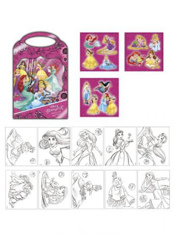 Disney Подарочный набор для творчества, ПВХ сумочка Disney Princess