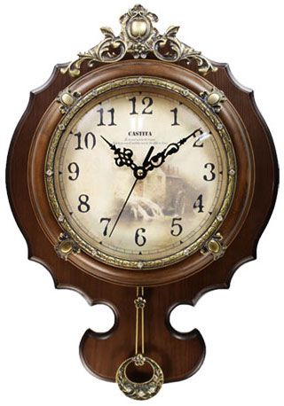 Castita Деревянные настенные интерьерные часы с маятником Castita 205B