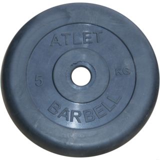 Mb Barbell Обрезиненный диск Mb Barbell Atlet 5кг (25мм)