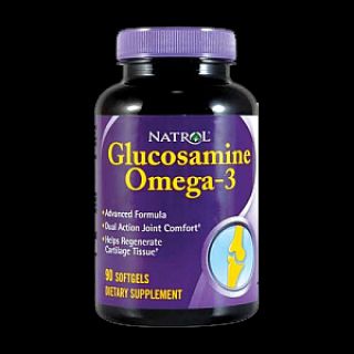 Natrol Glucosamine + Omega 3 Natrol (90 капс)