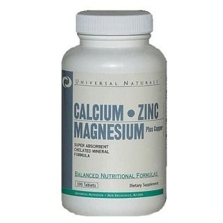 Universal Nutrition Минеральный комплекс Universal nutrition Calcium Zinc Magnesium (100 табл)